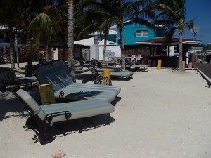 The sandy "beach" area of Brown's Marina
