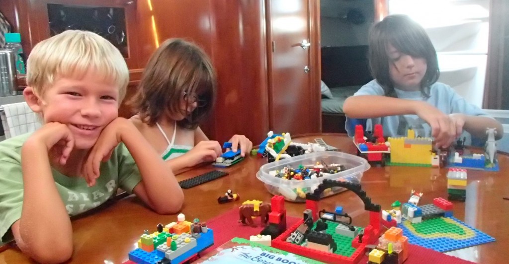 One of the best things and way better than doing school - playing Lego with friends!