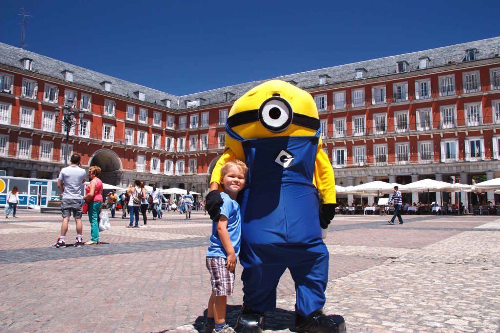 Found this little minion in Plaza Major.  You can pay to take your picture with him.