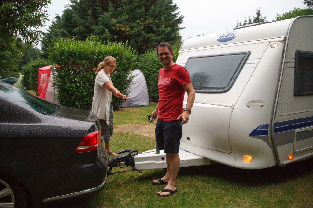 A lovely Dutch couple we were parked next to in Cote De Nacre in Saint Aubin Sur Mer in the Normandy