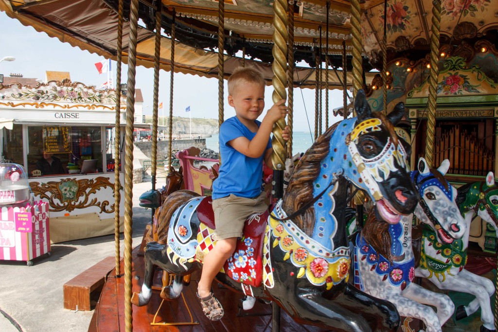 The merry-go-round was great fun.