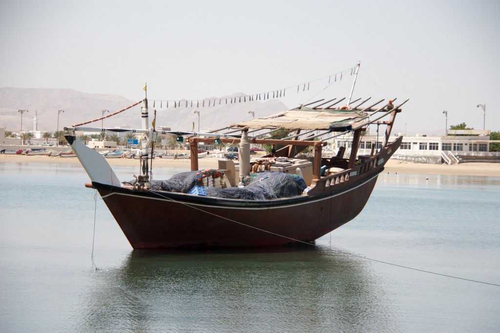 A traditional Dhow boat
